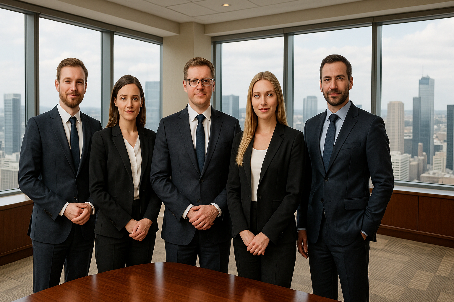 Большое совещание в крупной корпорации, где команда защищает инвестиционный проект и проводит презентацию на интерактивной онлайн доске dotspace